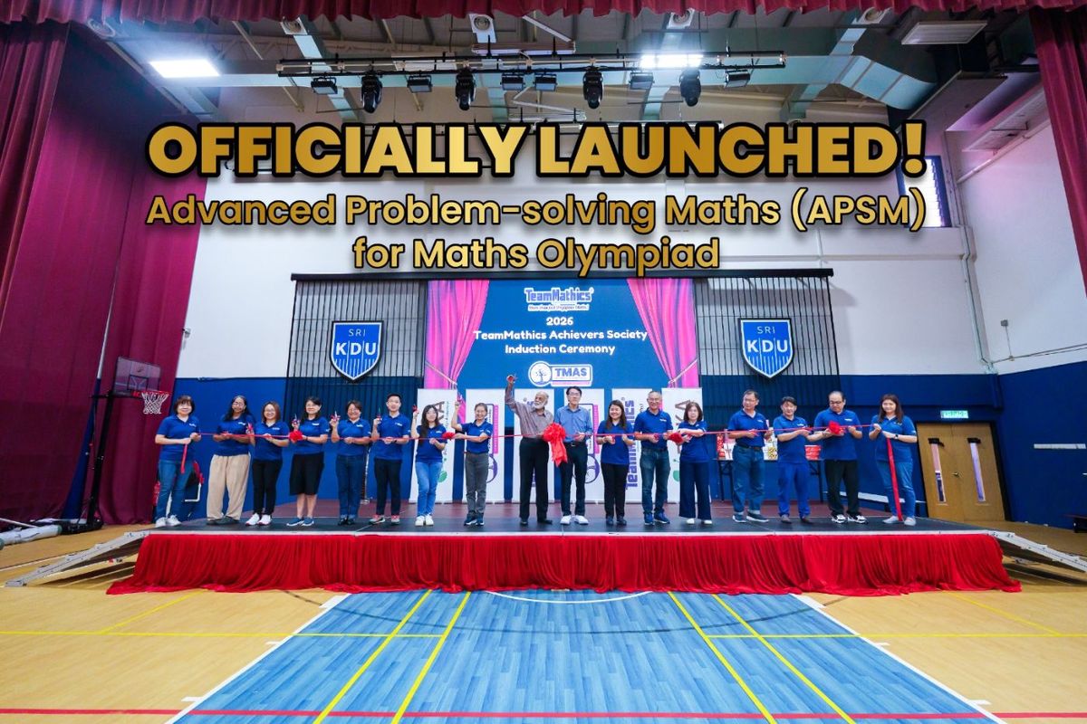 APSM for Maths Olympiad was launched at the 2026 TeamMathics Achievers Society (TMAS) Induction Ceremony.